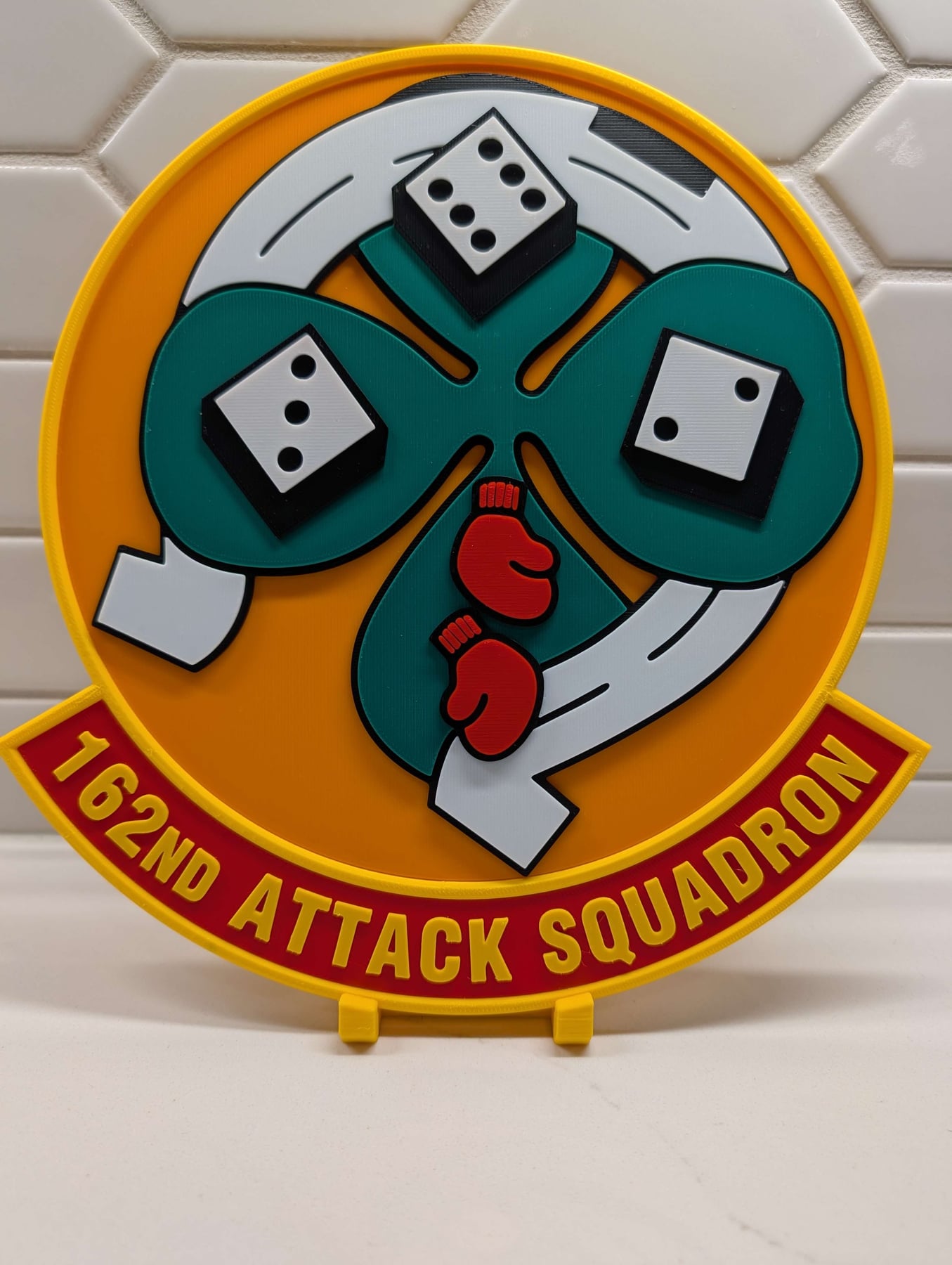 Real print photo for 162d Attack Squadron - Shamrock