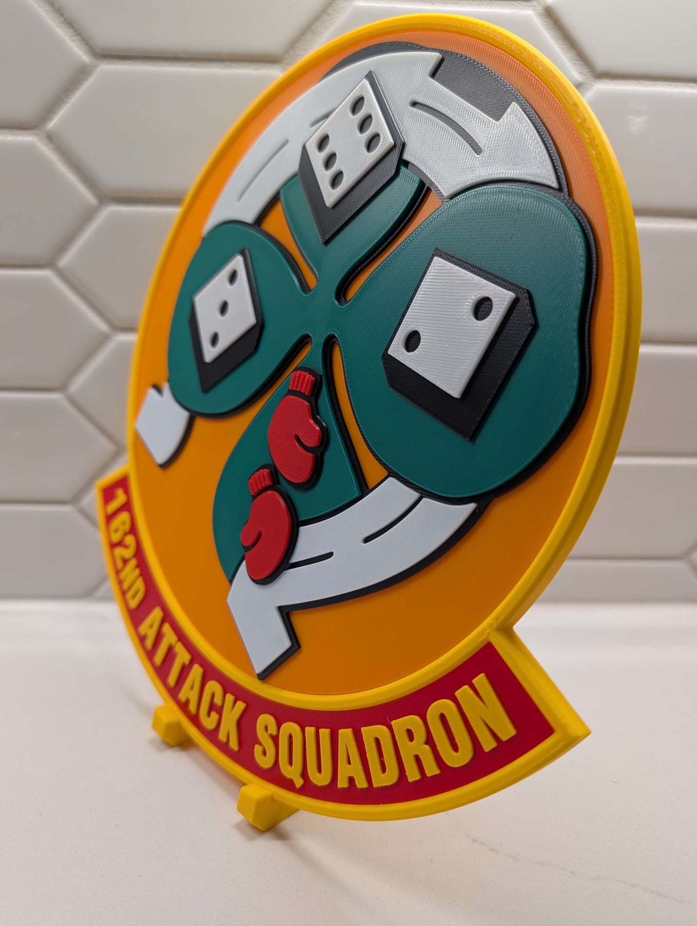 Real print photo for 162d Attack Squadron - Shamrock