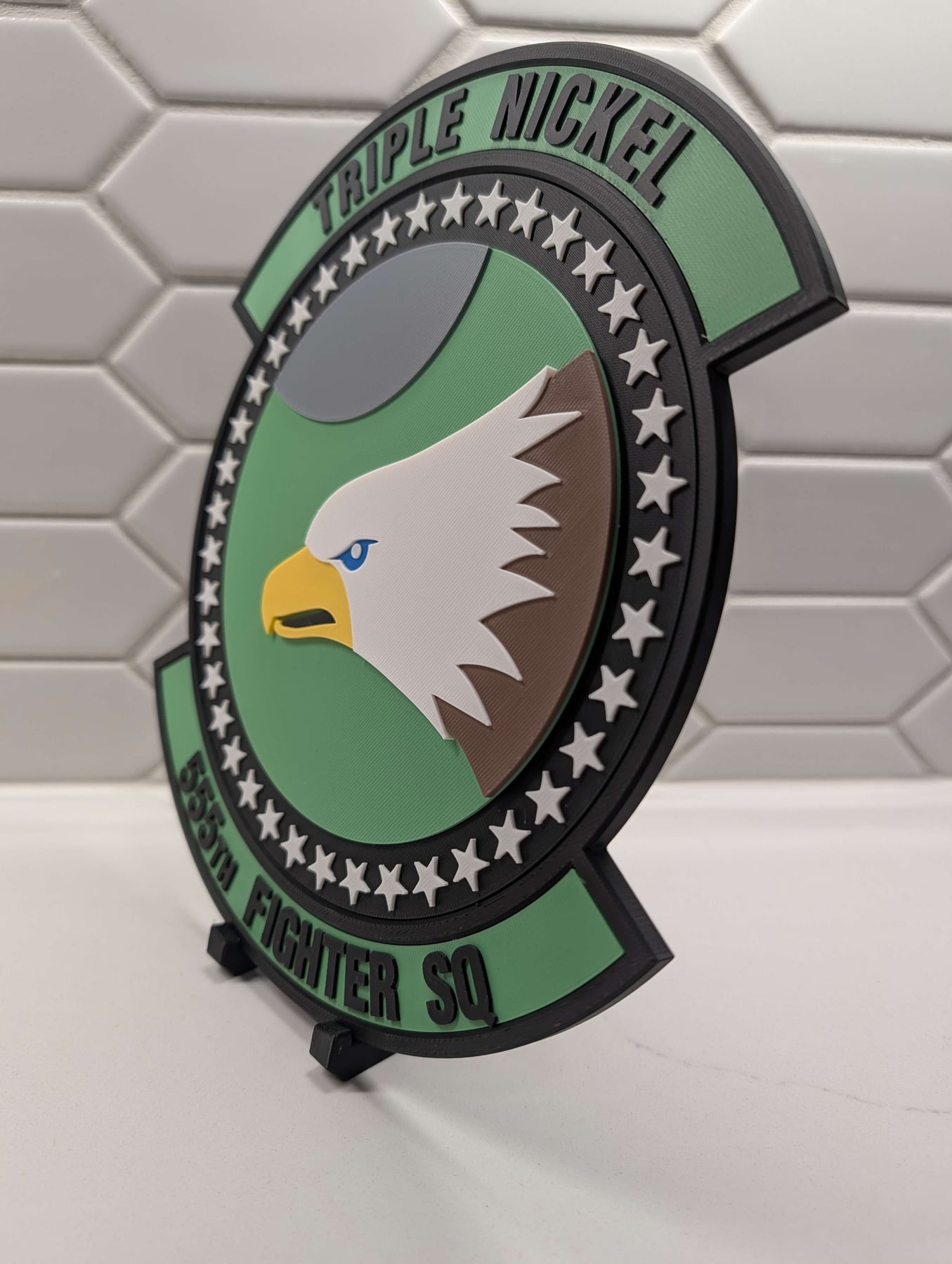 Real print photo for 555th Fighter Squadron